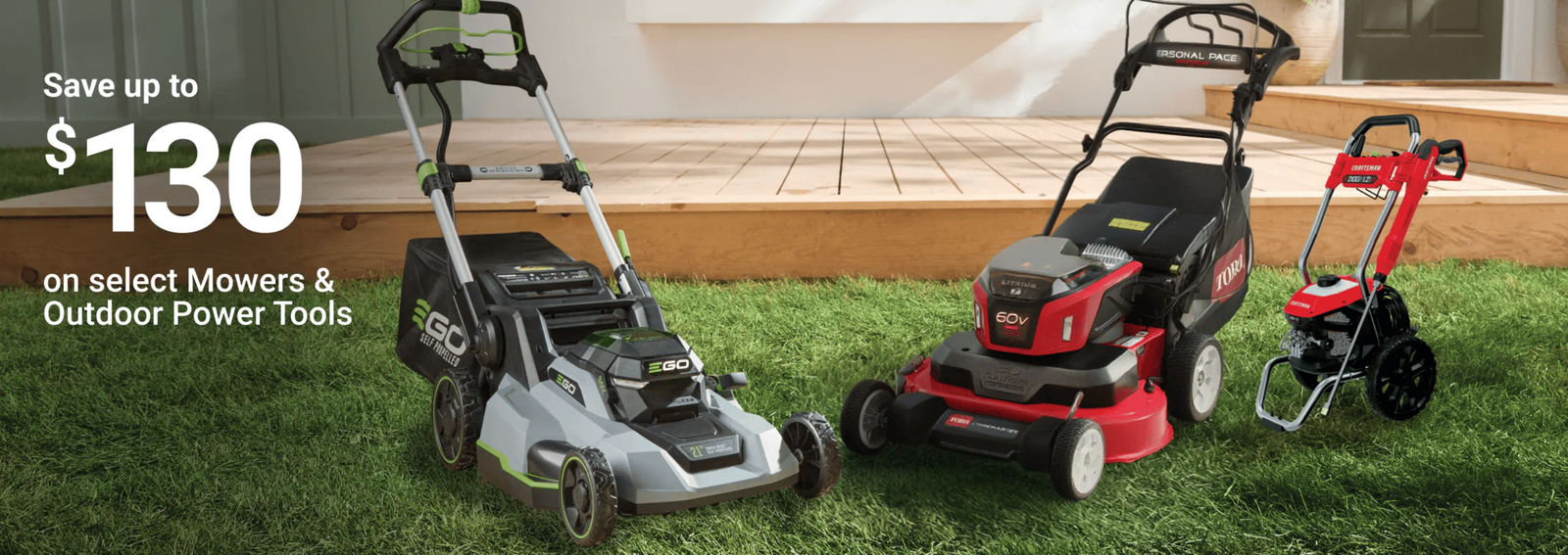 Save on Mowers & Outdoor Power Tools